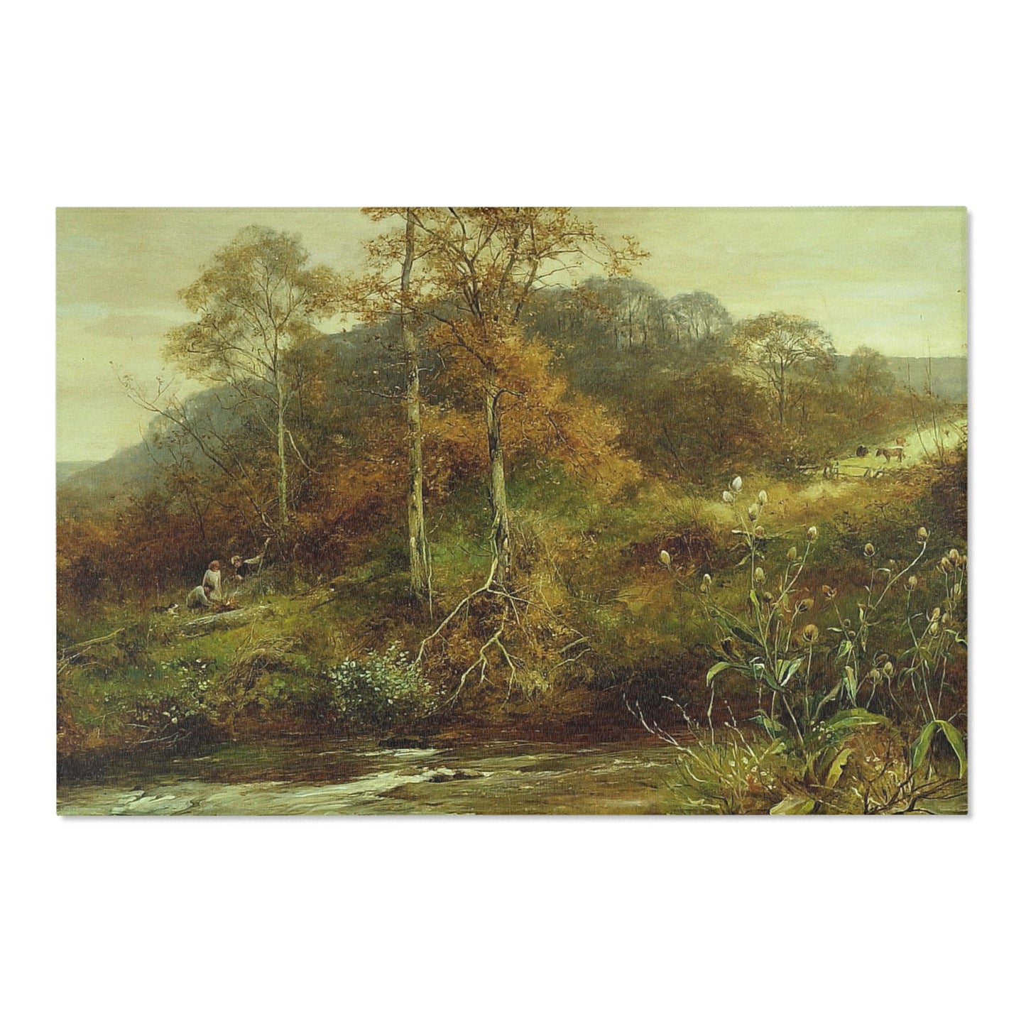 David Bates - Autumn River Scene, The Brook | Area Rug