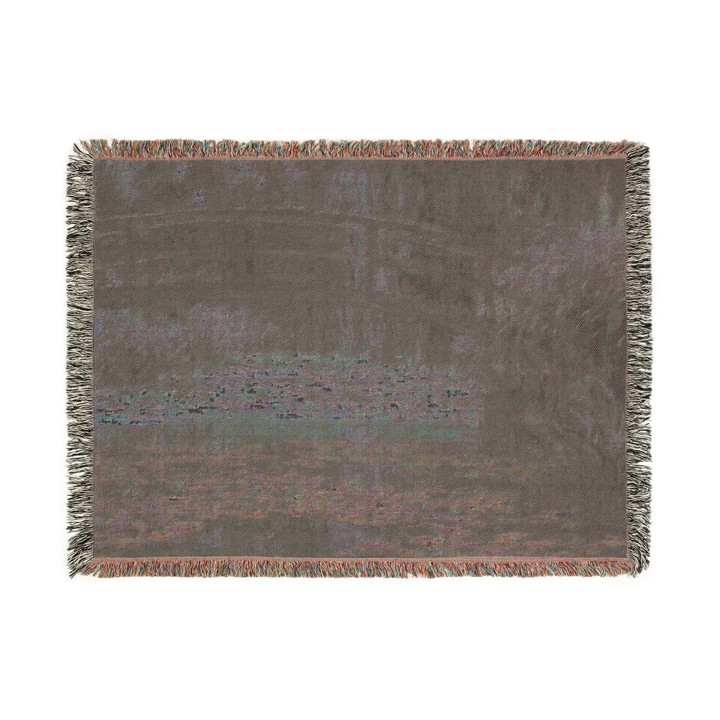 Claude Monet - Water Lily Pond | Woven Tapestry Blanket