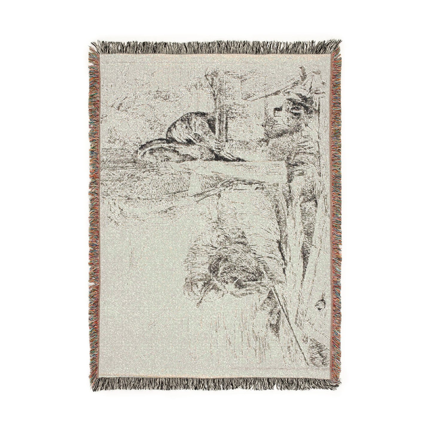 Giovanni Battista Tiepolo - Standing Philosopher and Two Other Figures, from Capricci | Woven Tapestry Blanket
