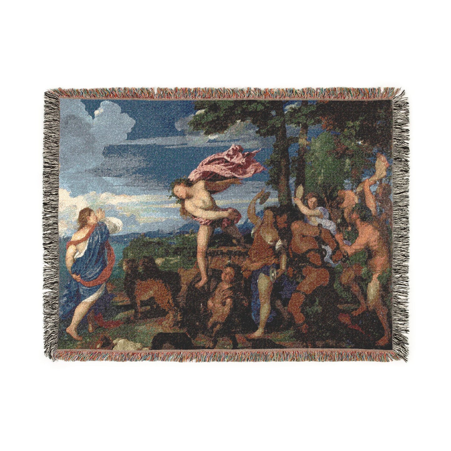 Titian Bacchus and Ariadne | Woven Tapestry Blanket