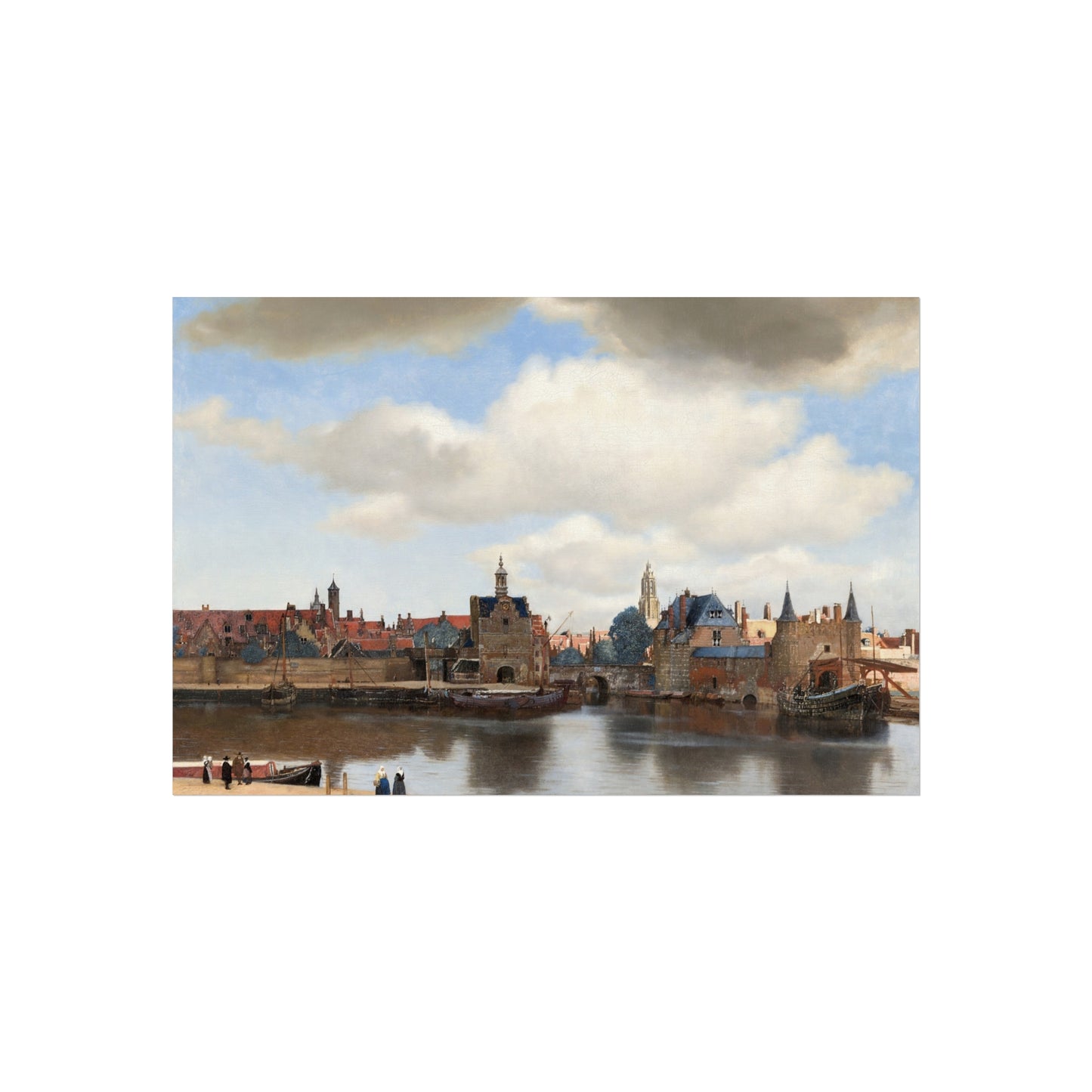 Johannes Vermeer - View of Delft - 92 - Mauritshuis | Fine Art Poster
