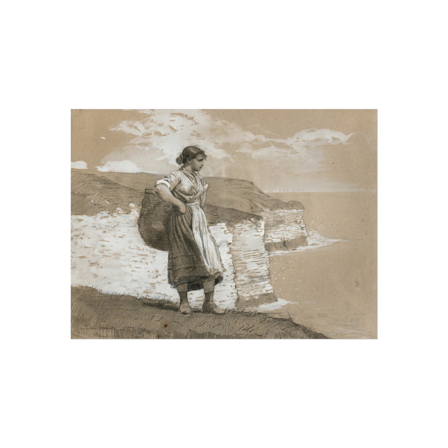 Winslow Homer - Flamborough Head, England | Fine Art Poster