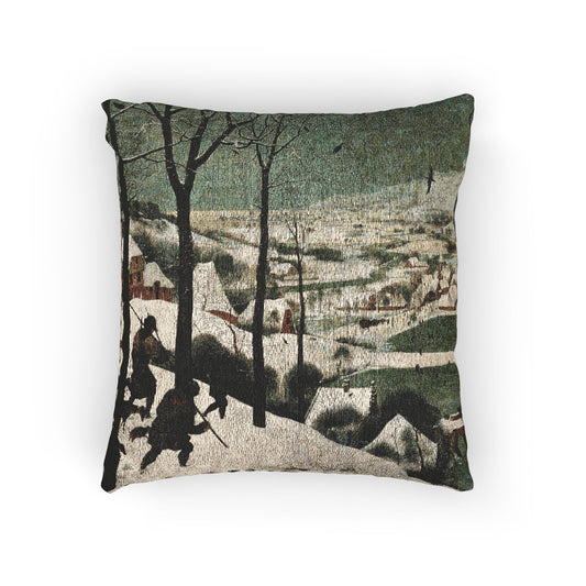 Hunters in the Snow — Pieter Bruegel the Elder Woven Pillow