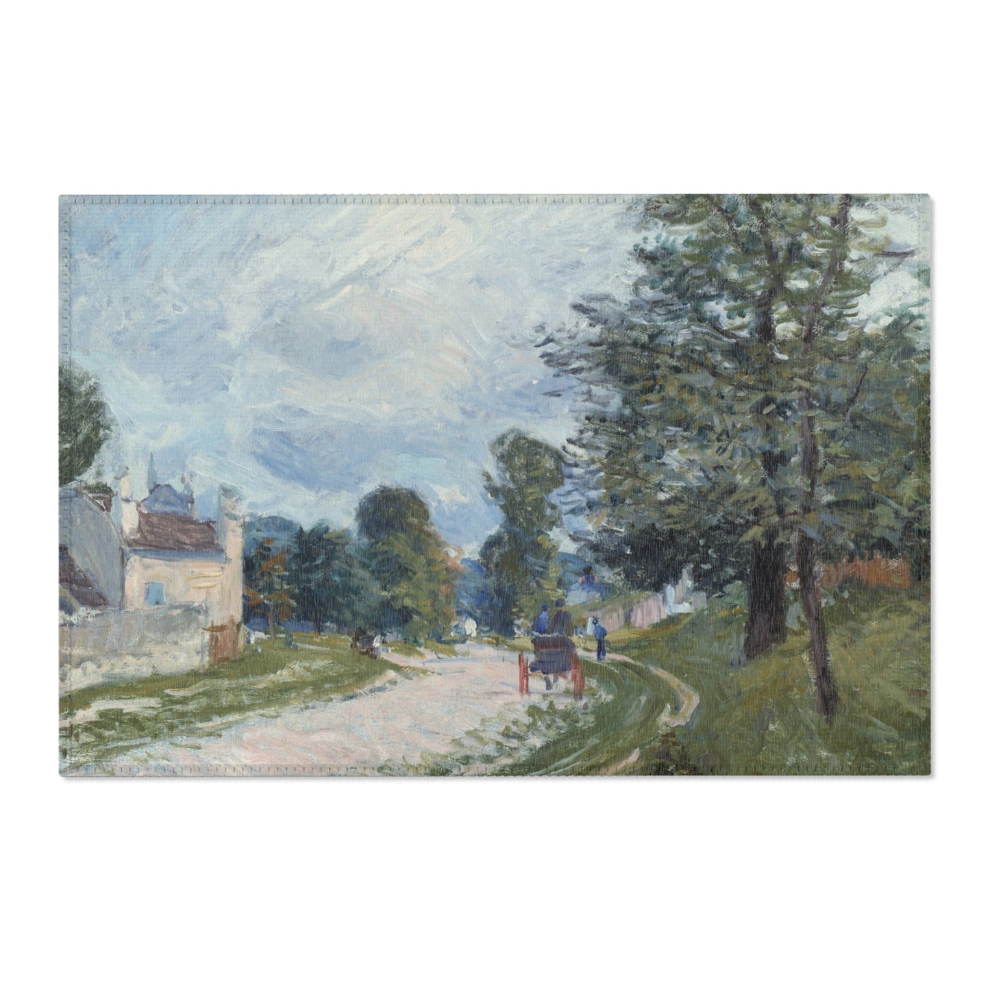 Alfred Sisley - A Turn in the Road | Area Rug