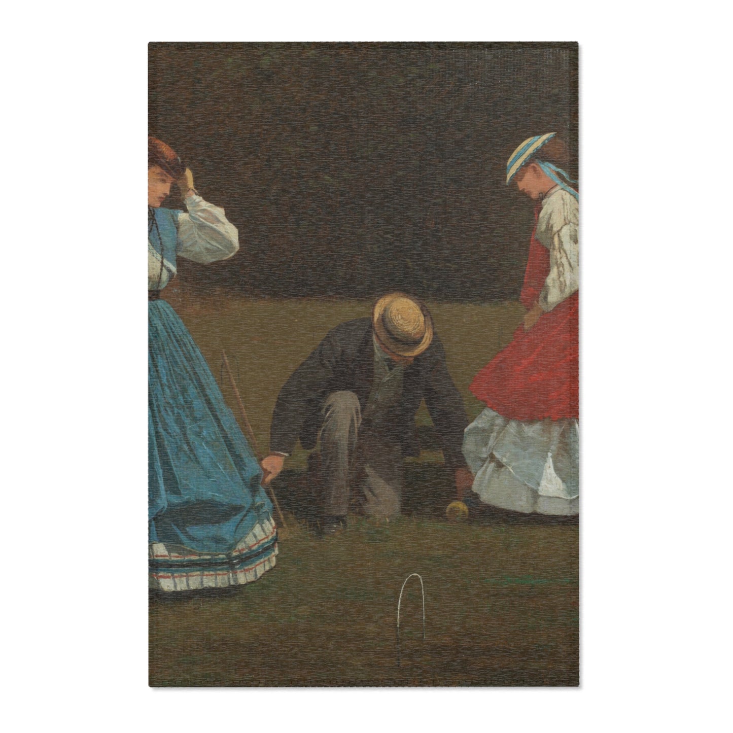 Winslow Homer - Croquet Scene | Area Rug