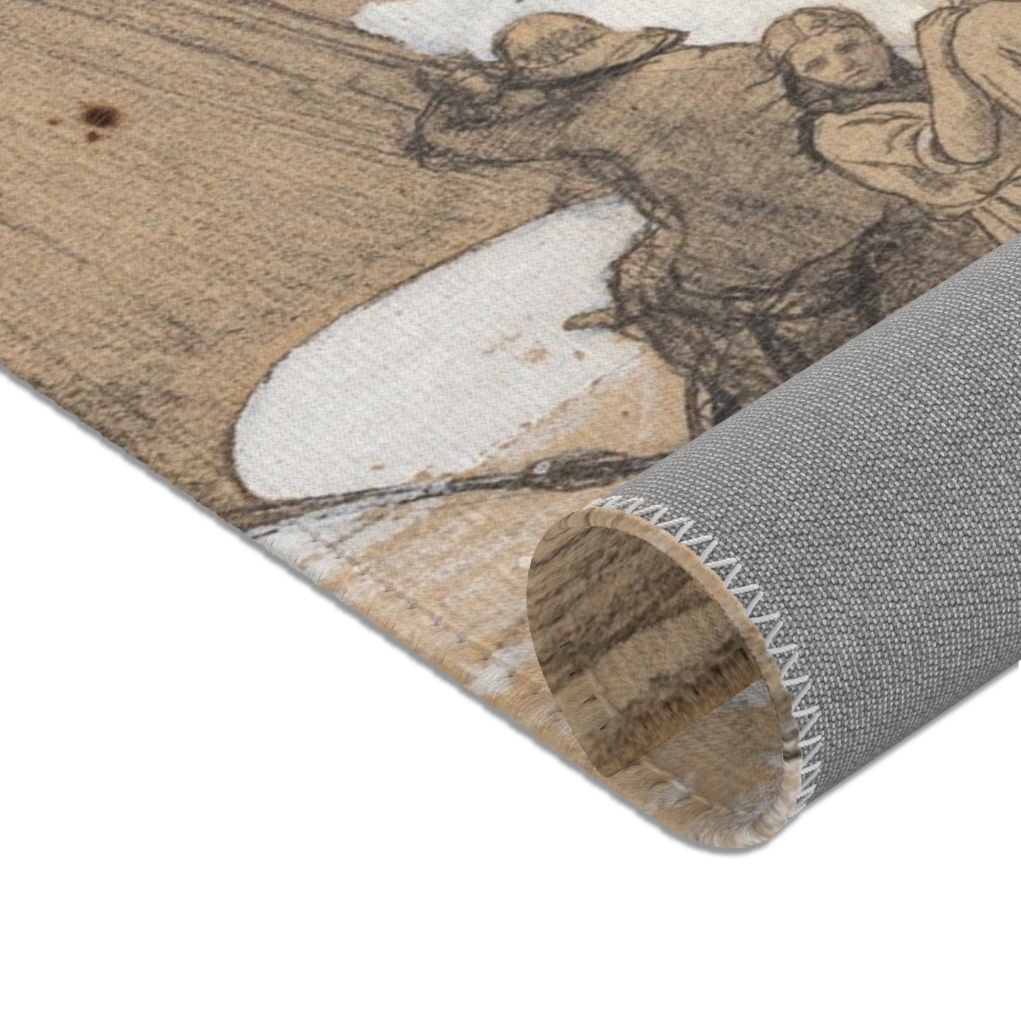 Winslow Homer - Fishing off Scarborough | Area Rug