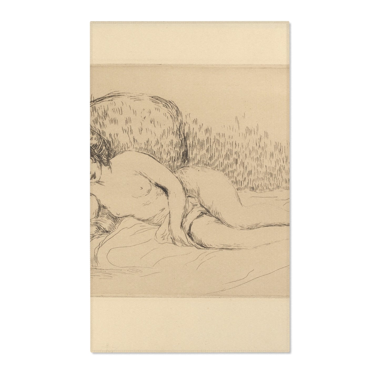 Pierre-Auguste Renoir - Woman Reclining, to the Left | Area Rug