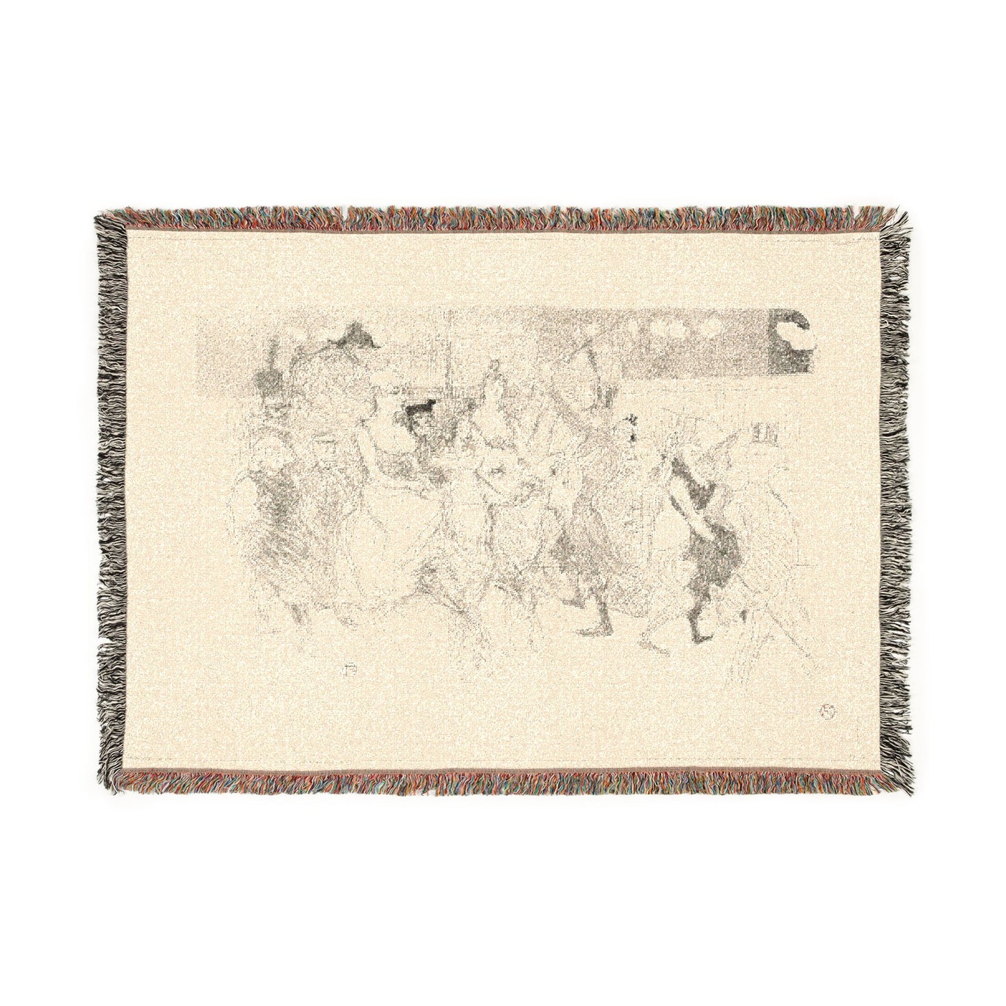 Henri de Toulouse-Lautrec - A Gala Evening at the Moulin Rouge | Woven Tapestry Blanket