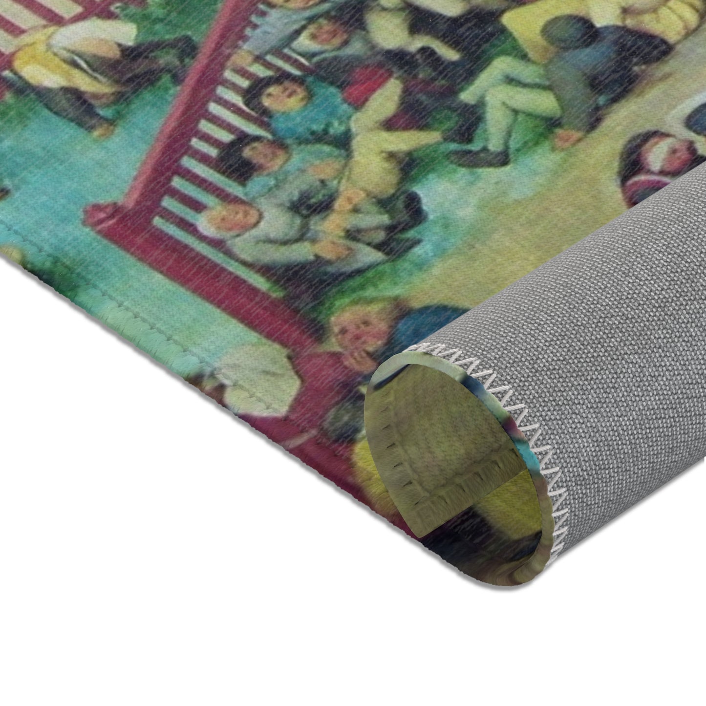 -2022-02-07 Children's Games, Pieter Bruegel the Elder, West Street, Cromer, Norfolk | Area Rug