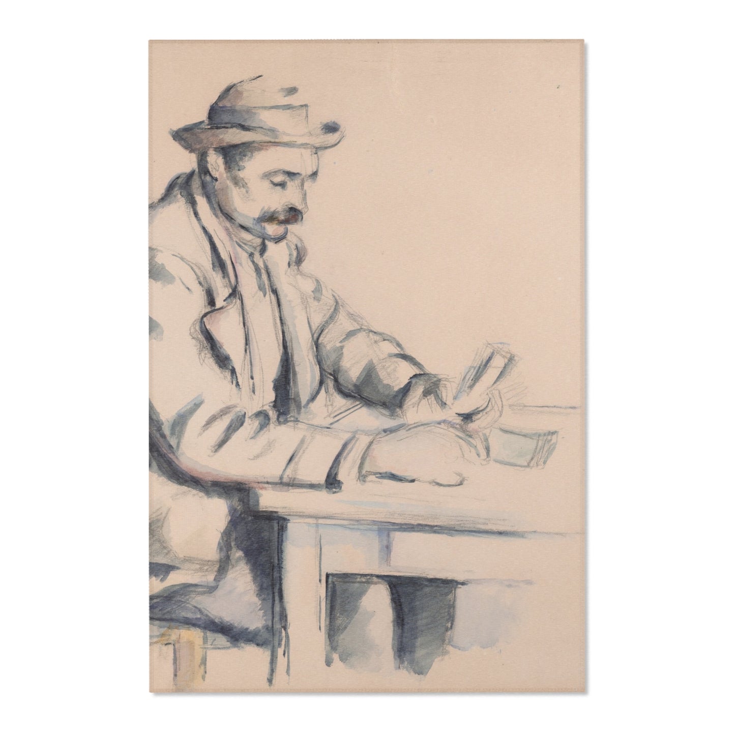 Paul Cezanne - A Study for the Card Players | Area Rug