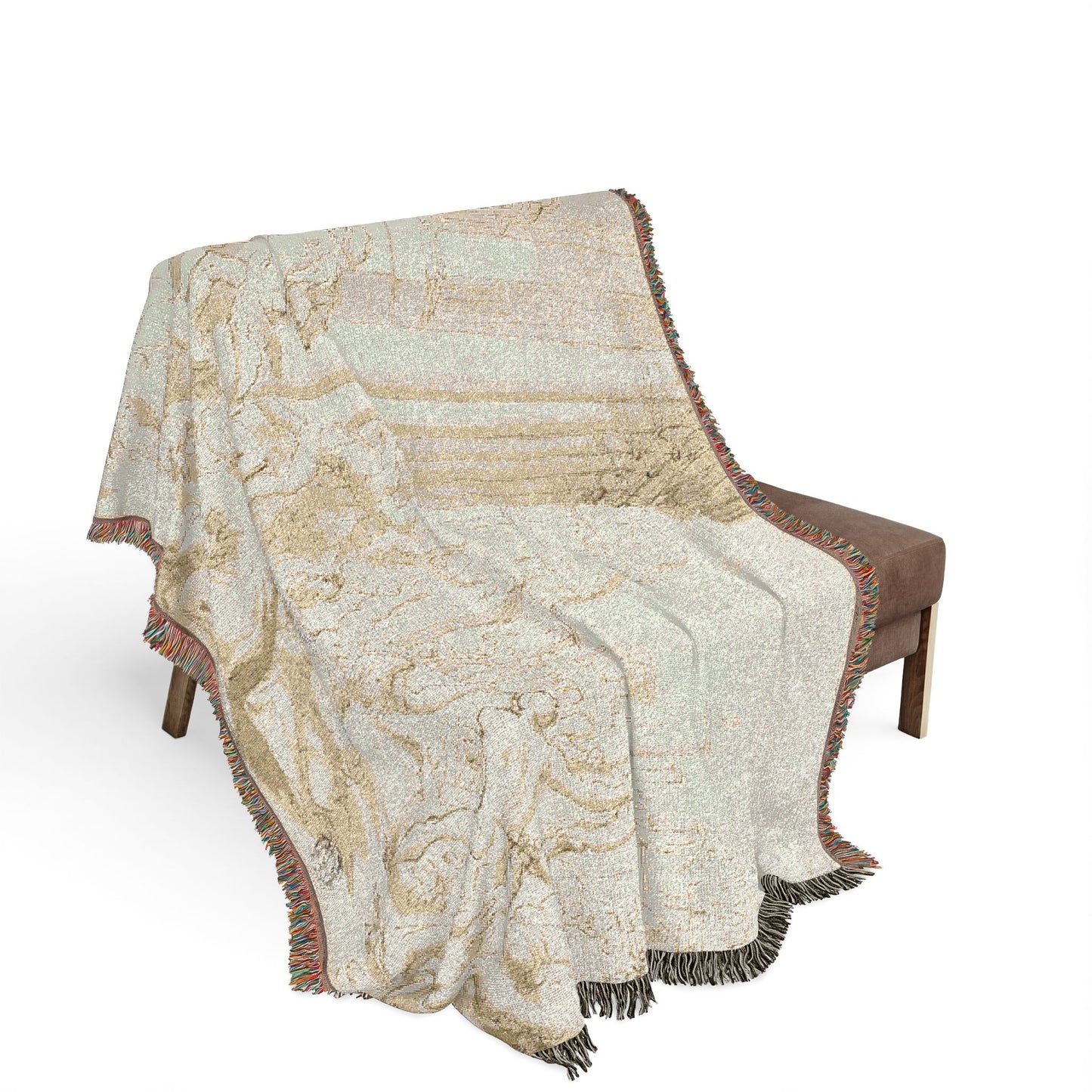 School of Nicolas Poussin - Massacre of the Innocents (recto); Figure Sketches (verso) | Woven Tapestry Blanket