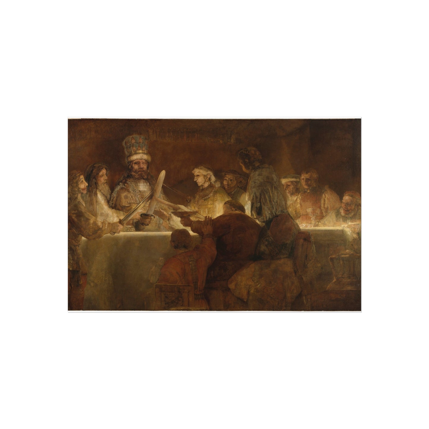 The Conspiracy of Claudius Civilis by Rembrandt van Rijn | Fine Art Poster