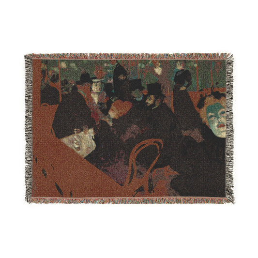 At the Moulin Rouge — Toulouse-Lautrec Tapestry Blanket