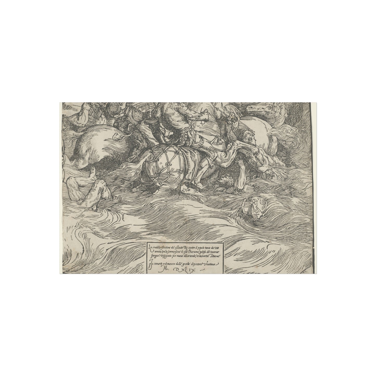 Titian - The Submersion of Pharaoh's Army in the Red Sea | Fine Art Poster