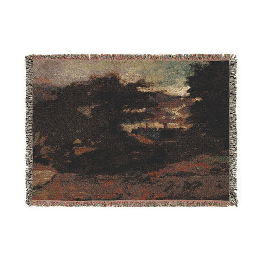 Landscape with Cottages — Constable Tapestry Blanket