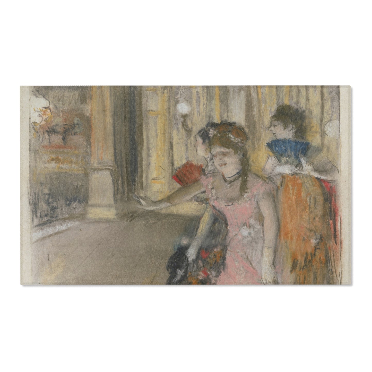 Hilaire Germain Edgar Degas - Singers on the Stage | Area Rug