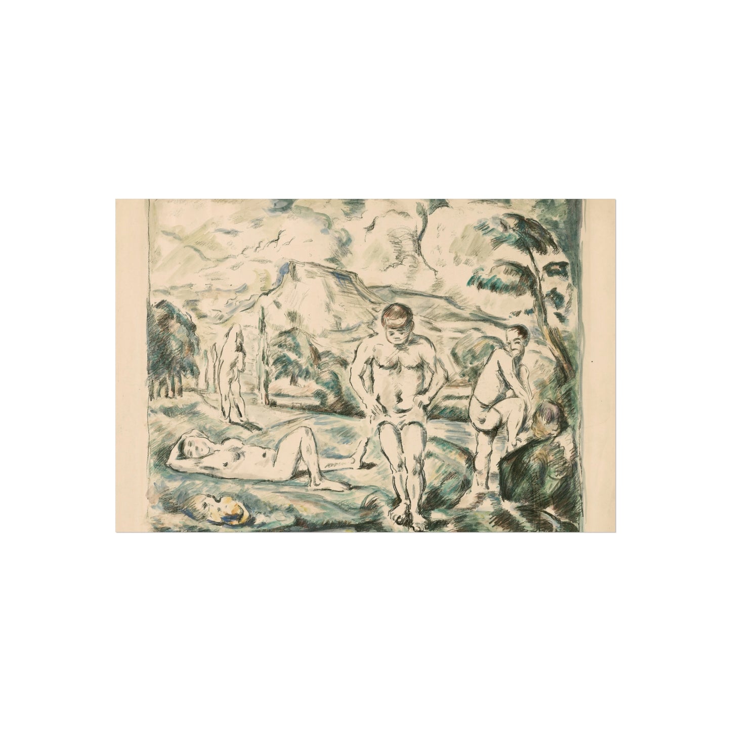 Paul Cezanne - Large Bathers | Fine Art Poster