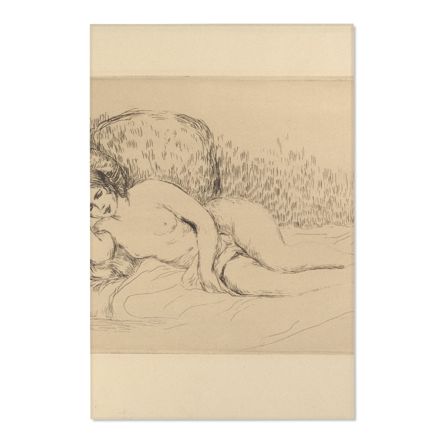 Pierre-Auguste Renoir - Woman Reclining, to the Left | Area Rug