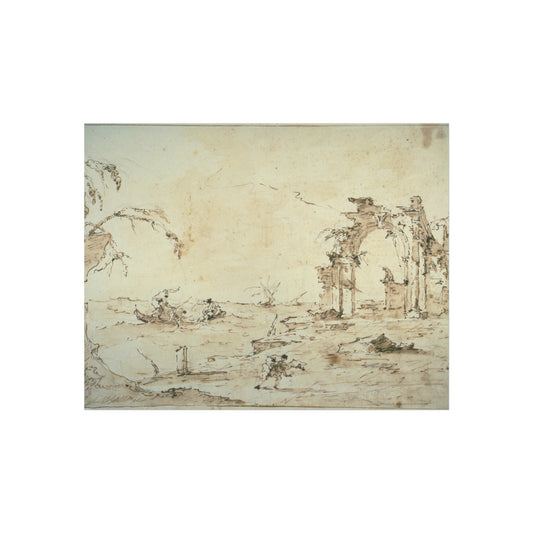 Capriccio with a Squall on the Lagoon — Francesco Guardi Fine Art Poster