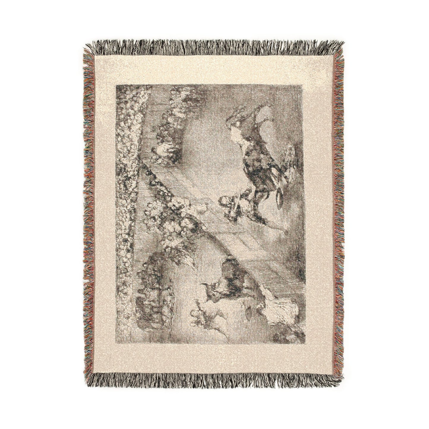 Francisco José de Goya y Lucientes - Bullfight in a divided ring, from The Bulls of Bordeaux | Woven Tapestry Blanket