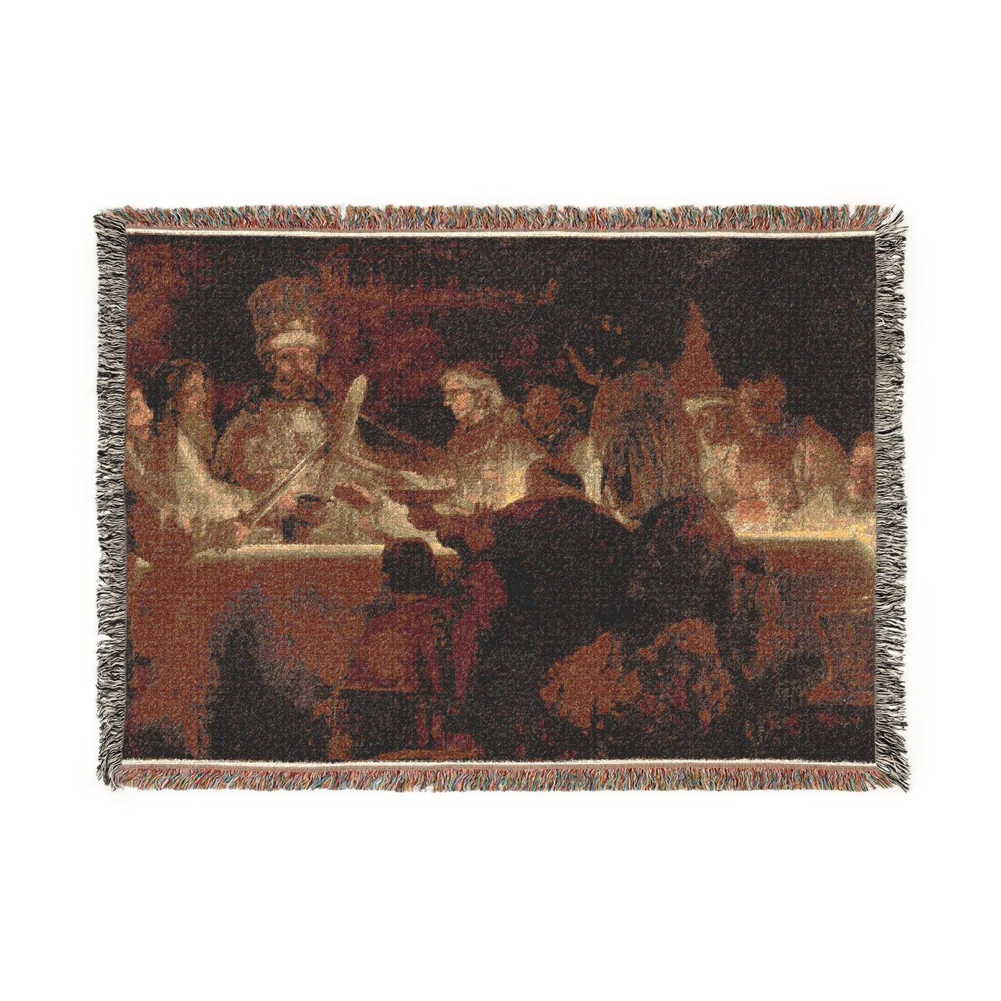 The Conspiracy of Claudius Civilis by Rembrandt van Rijn | Woven Tapestry Blanket