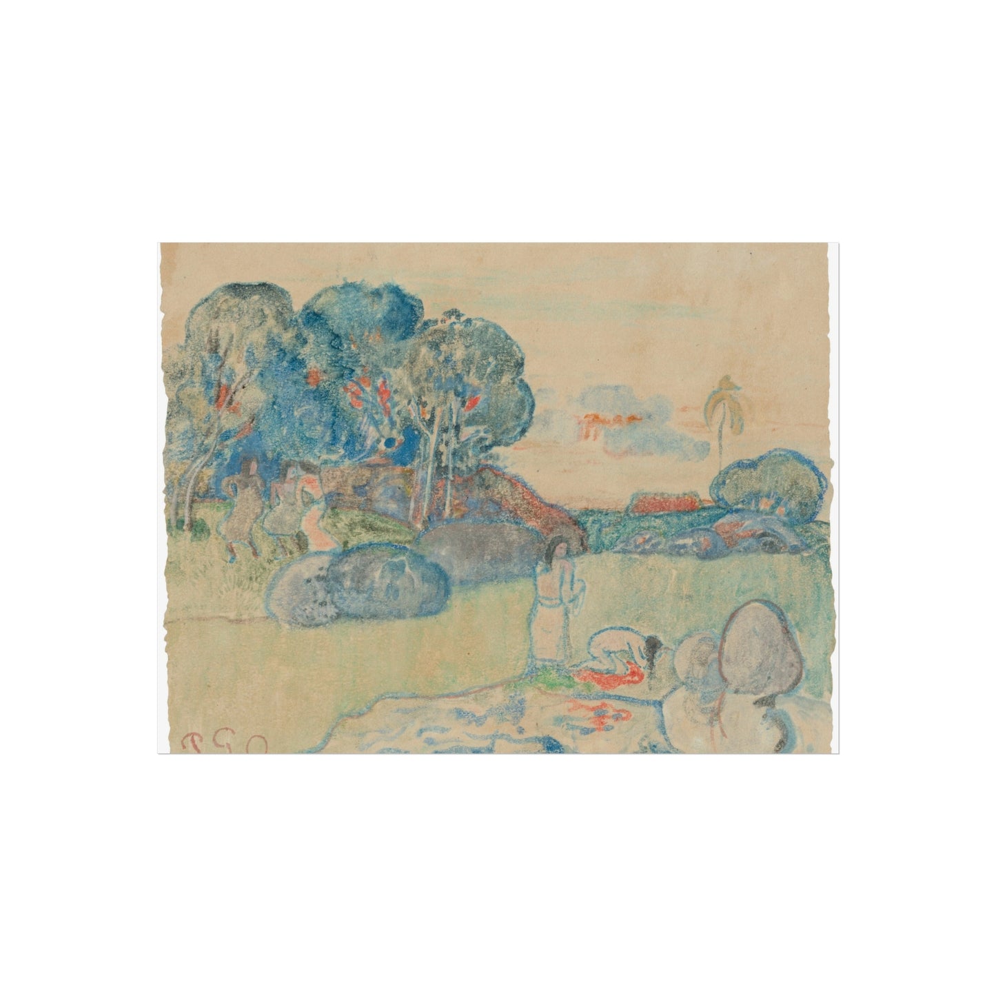 Paul Gauguin - Tahitian Landscape | Fine Art Poster