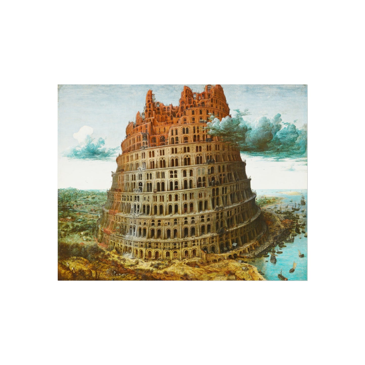 Pieter Bruegel the Elder - The Tower of Babel (Rotterdam) - Google Art Project - edited | Fine Art Poster