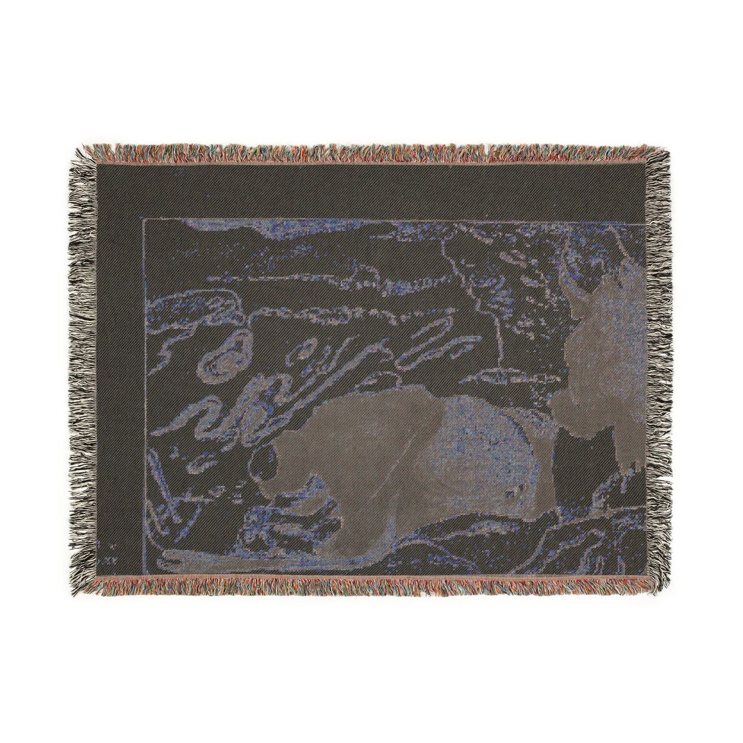 Volpini Suite: Women Washing Clothes (verso) Woven Throw Blanket