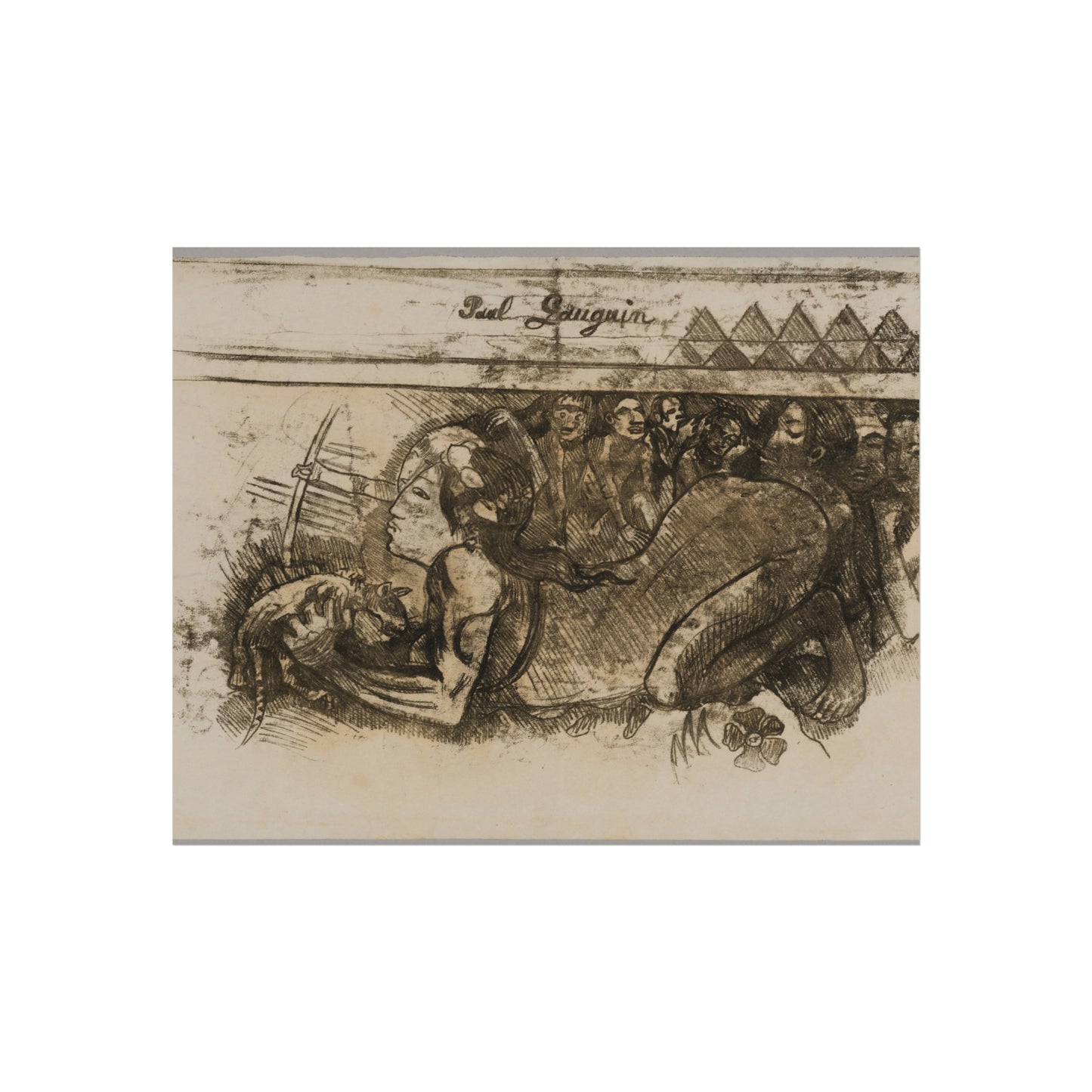 Paul Gauguin - Woman with a Cat | Fine Art Poster