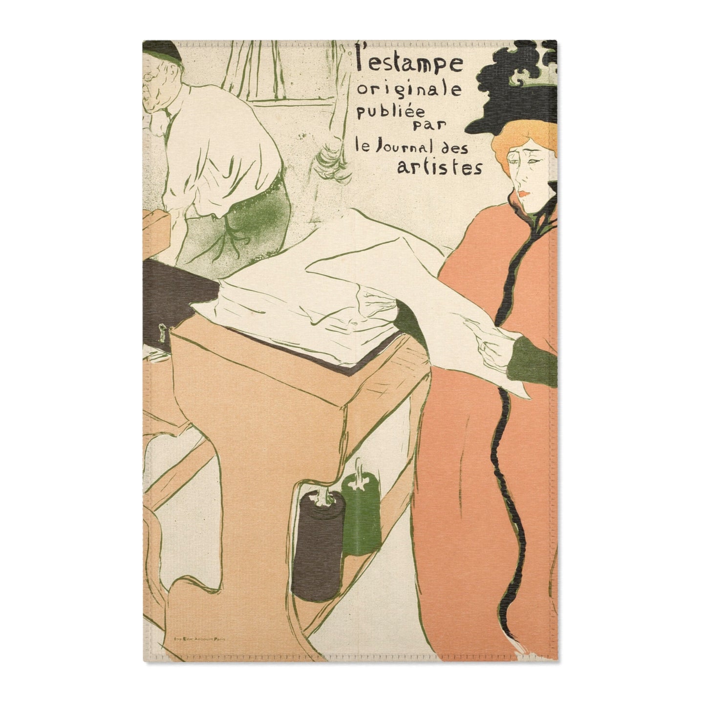 Henri de Toulouse-Lautrec - Cover for the first album of L'Estampe originale | Area Rug