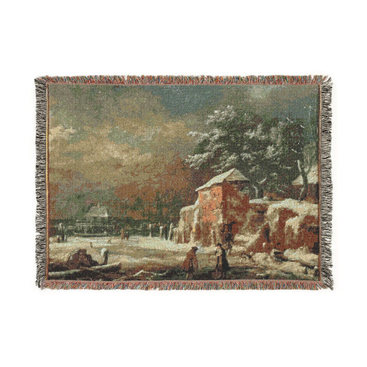 Winter Landscape — Ruisdael Tapestry Blanket