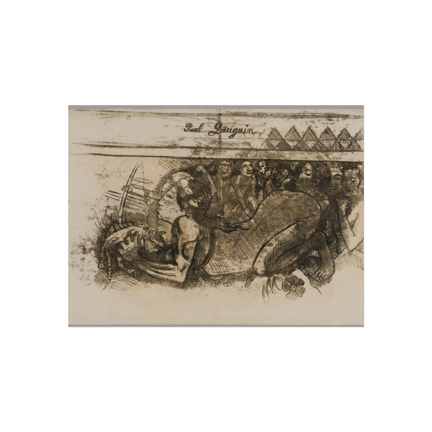 Paul Gauguin - Woman with a Cat | Fine Art Poster