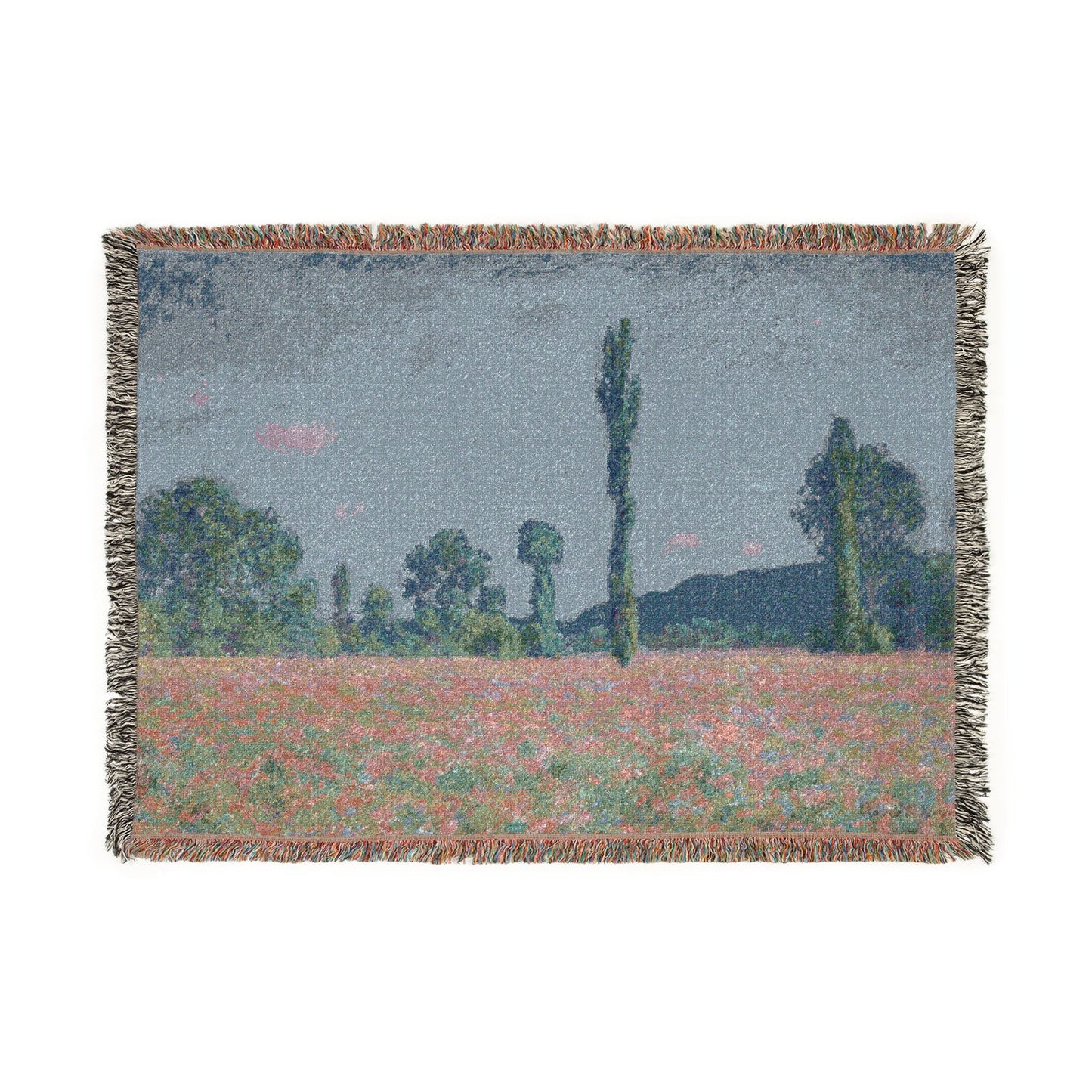 Claude Monet - Poppy Field (Giverny) | Woven Tapestry Blanket