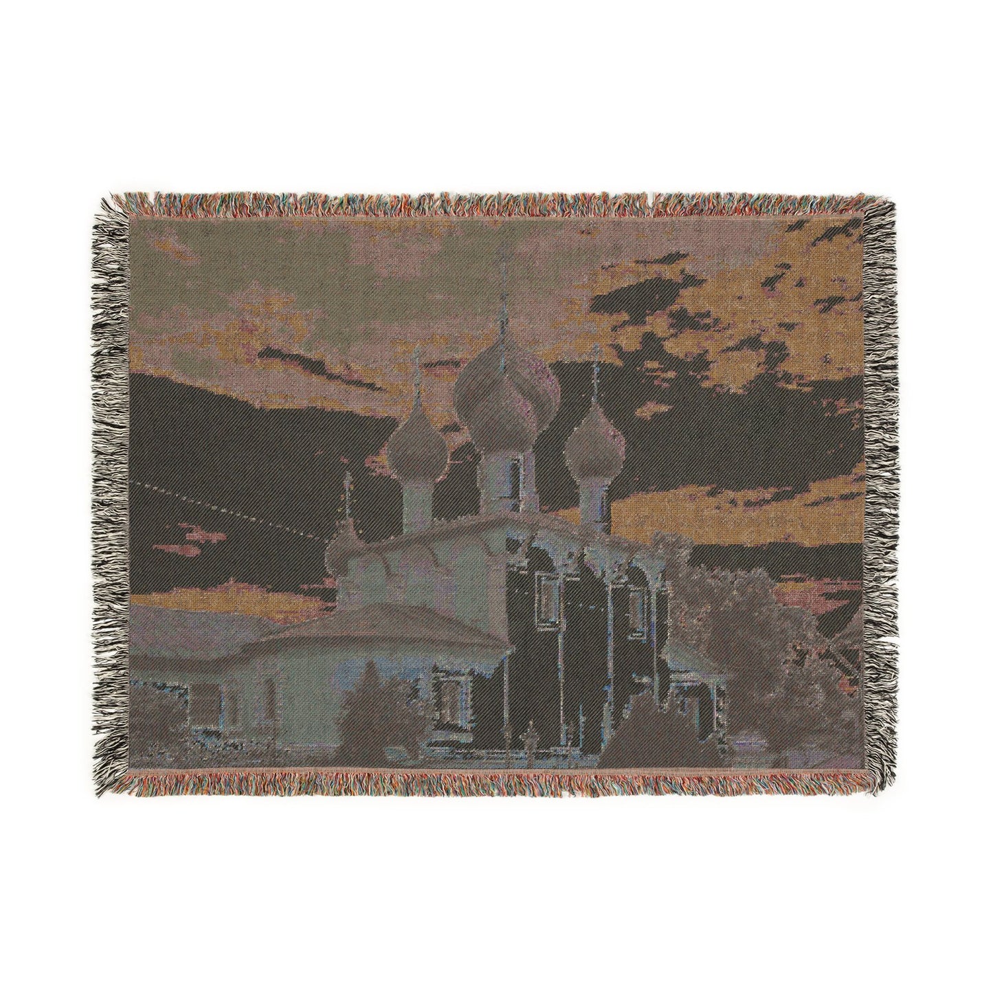 Church of the Beheading of Saint John the Baptist Alekseyevsky Monastery Uglich 2023-07-22 7452 | Woven Tapestry Blanket