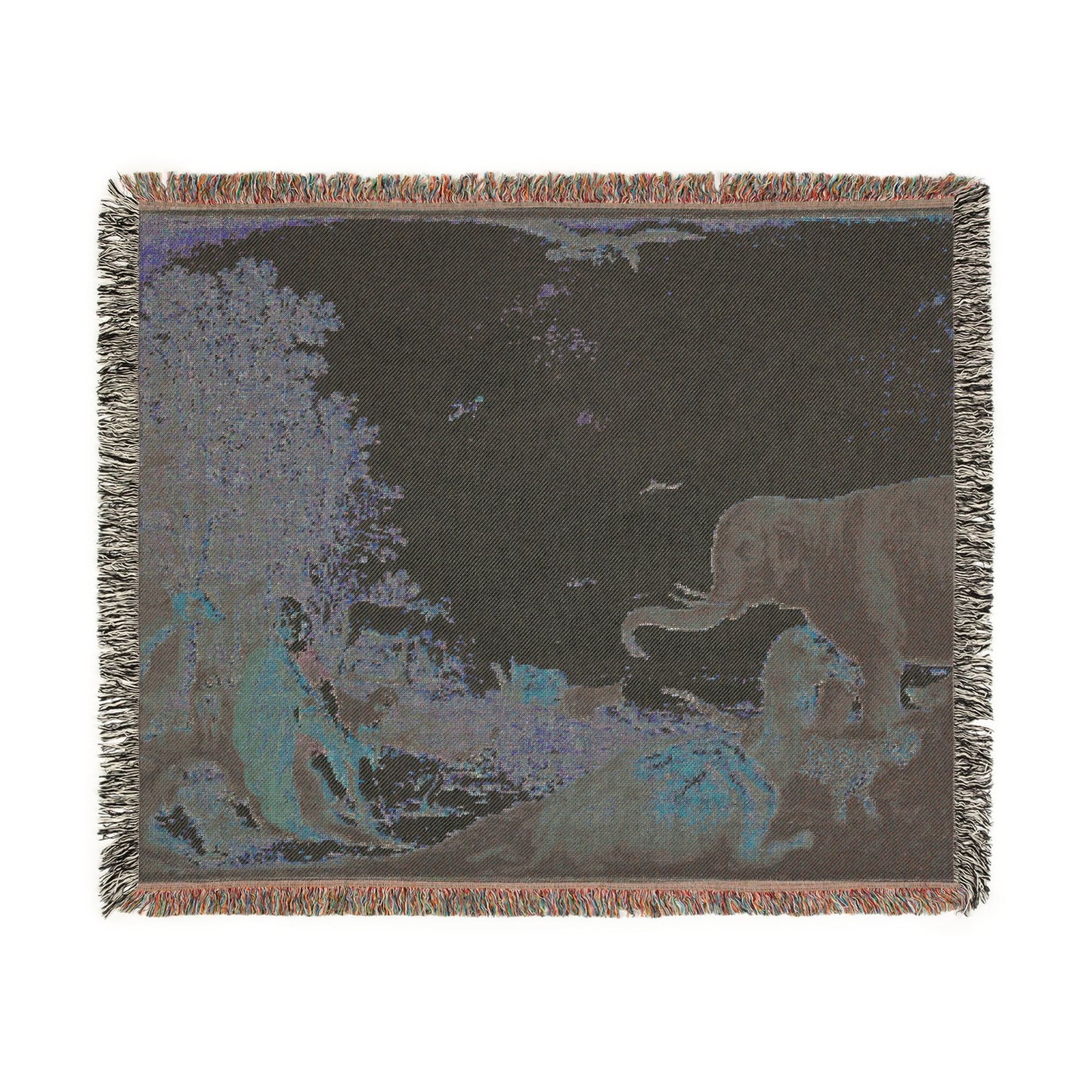 Dessau, Anhaltische Gemäldegalerie, Aelbert Jacobsz. Cuyp, Orpheus und die Tiere | Woven Tapestry Blanket
