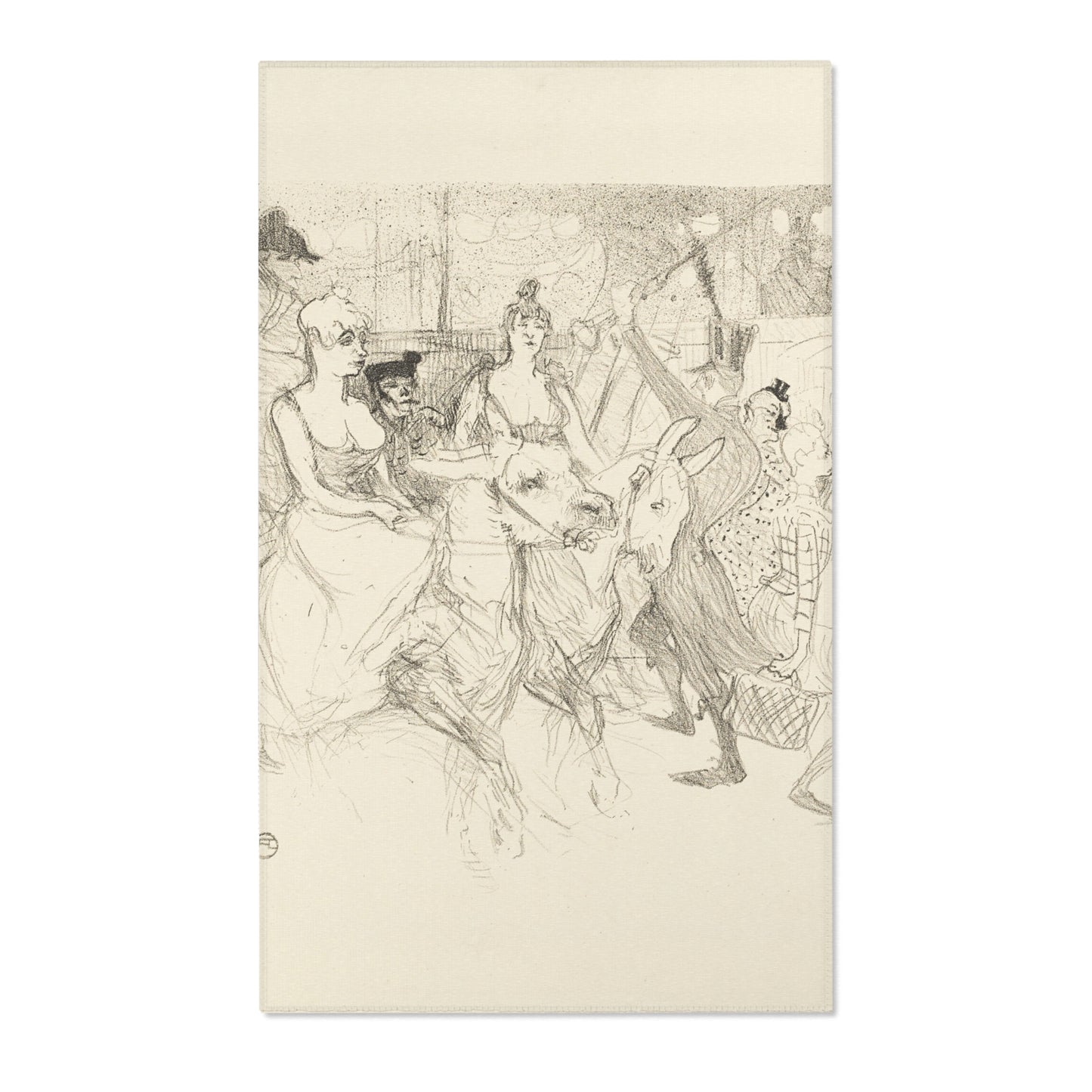 Henri de Toulouse-Lautrec - A Gala Evening at the Moulin Rouge | Area Rug