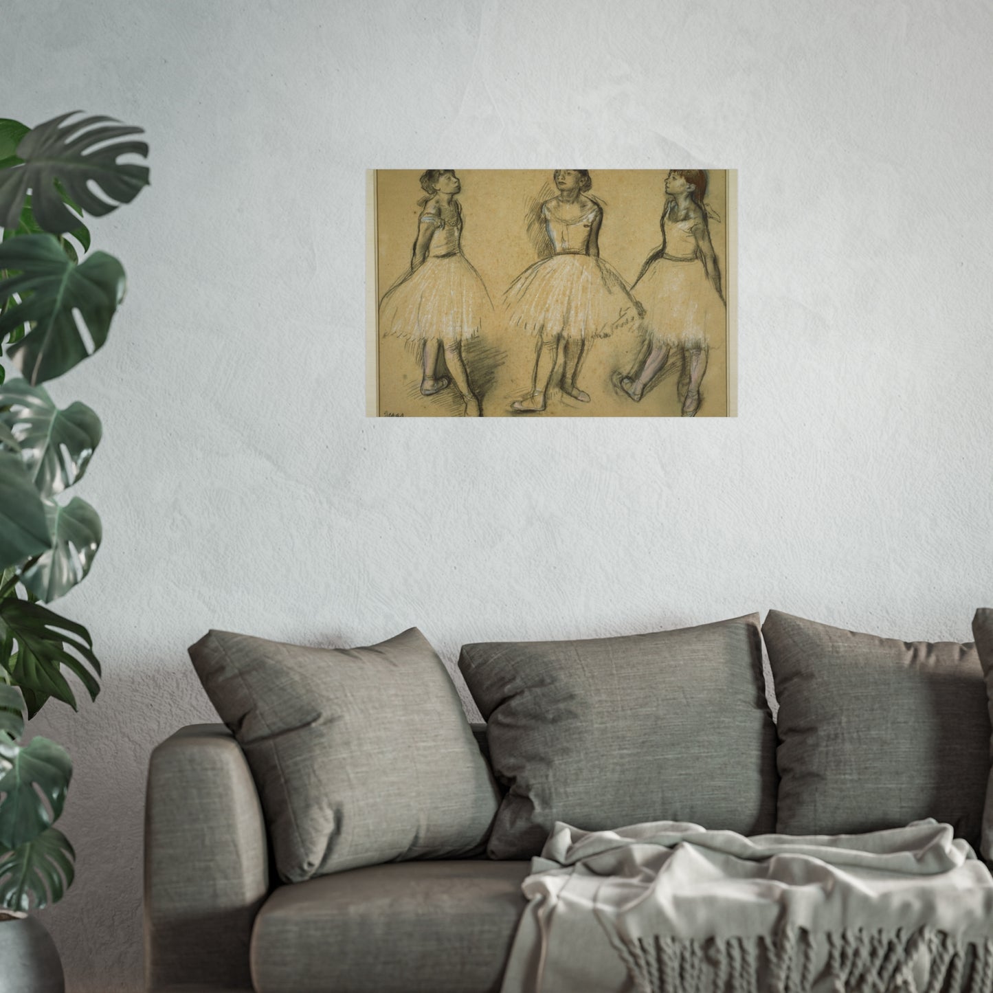 Hilaire Germain Edgar Degas - Three Studies of a Dancer in Fourth Position | Fine Art Poster