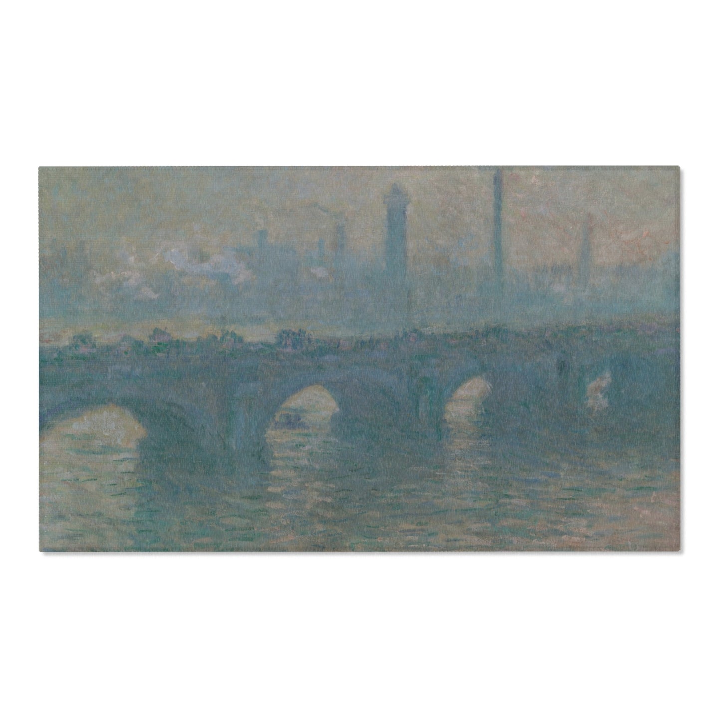 Claude Monet - Waterloo Bridge, Gray Weather | Area Rug