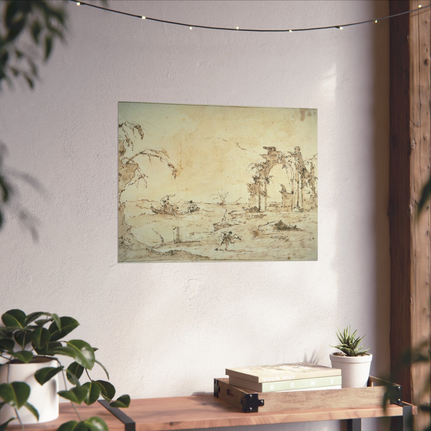 Francesco Guardi - Capriccio with a Squall on the Lagoon | Fine Art Poster