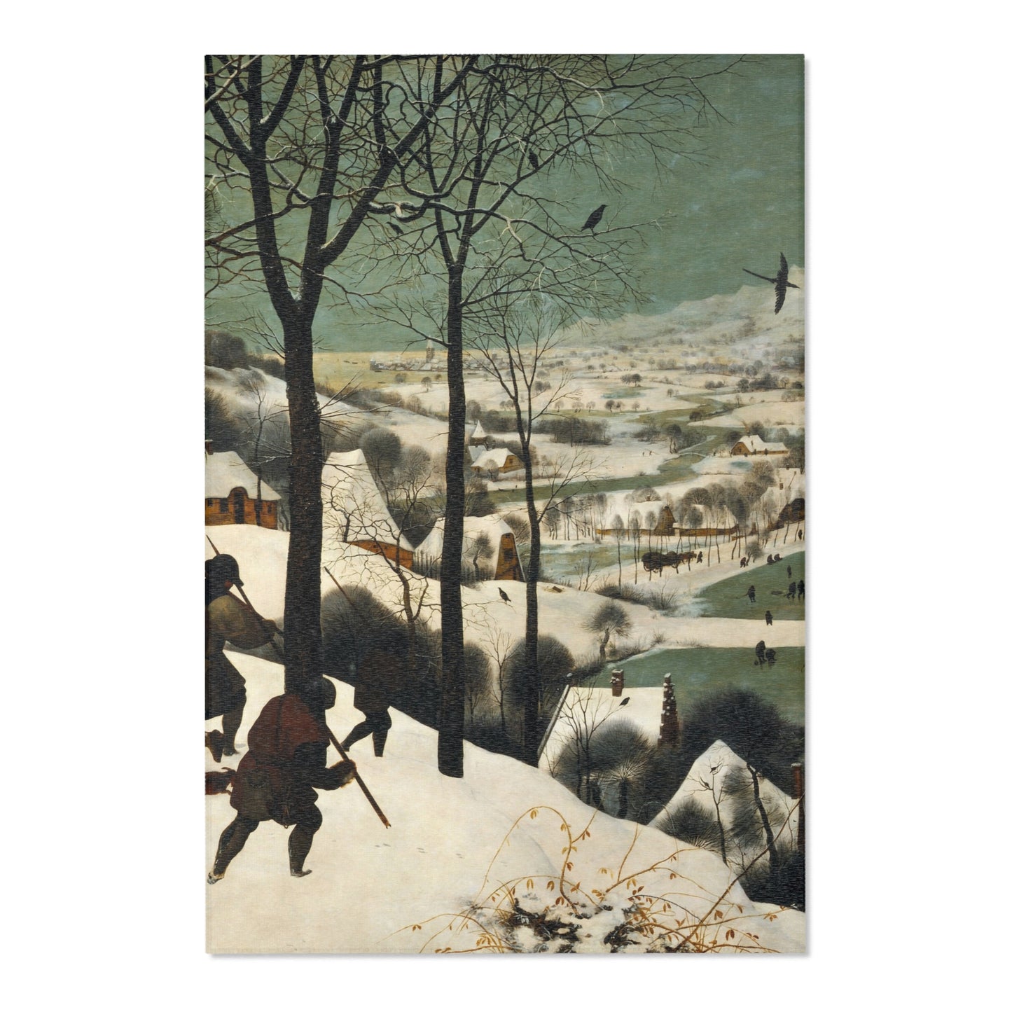 Pieter Bruegel the Elder - Hunters in the Snow (Winter) - Google Art Project | Area Rug