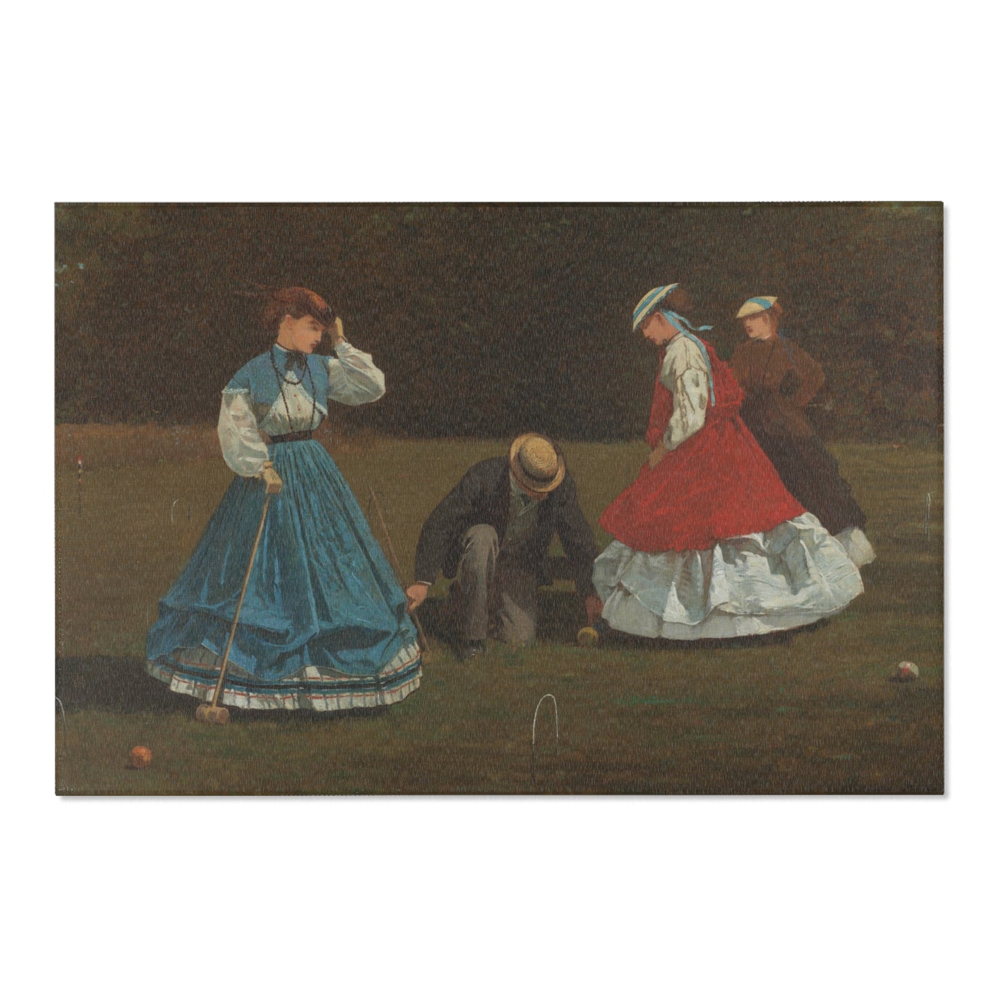 Winslow Homer - Croquet Scene | Area Rug