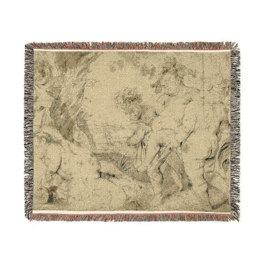 Young Bacchus and Companions — Van Dyck Tapestry Blanket