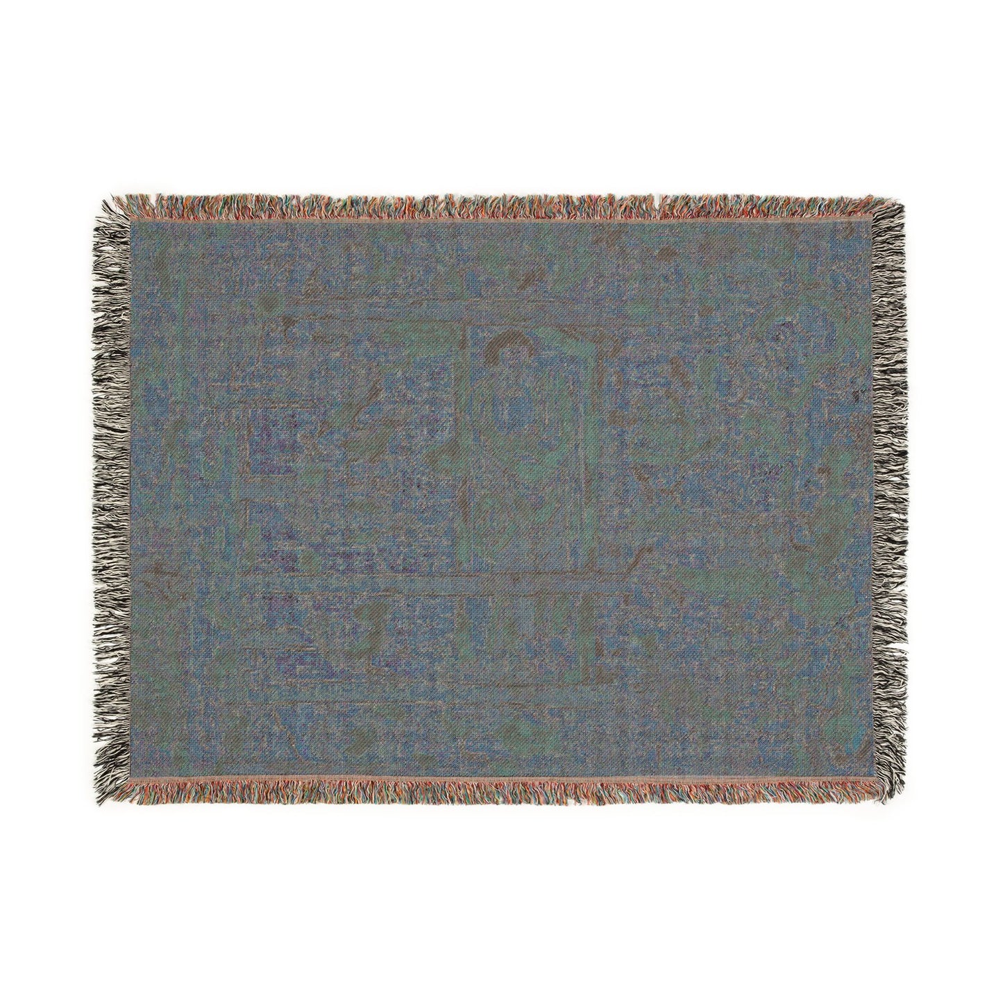 The Parinirvana of the Buddha Woven Throw Blanket