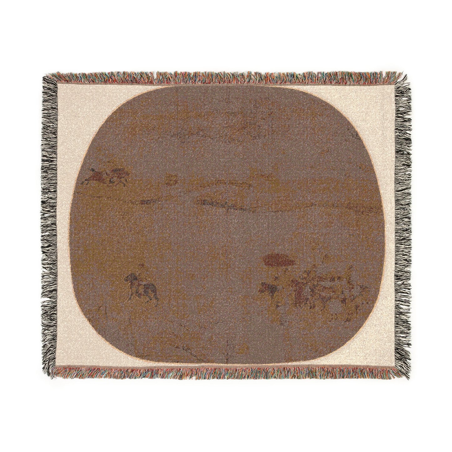 083_the-autumn-hunt | Woven Tapestry Blanket