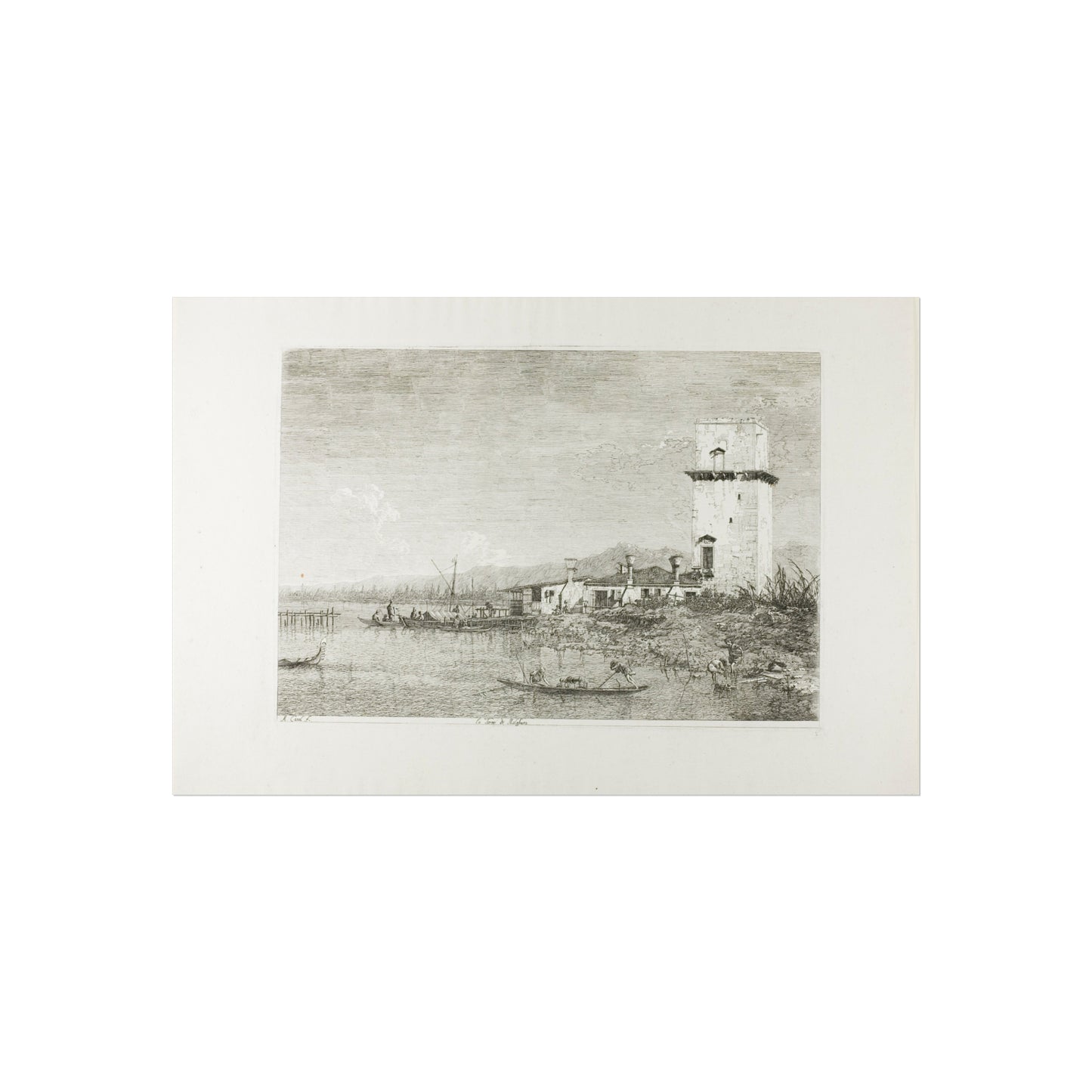 Canaletto - The Tower of Malghera, from Vedute | Fine Art Poster