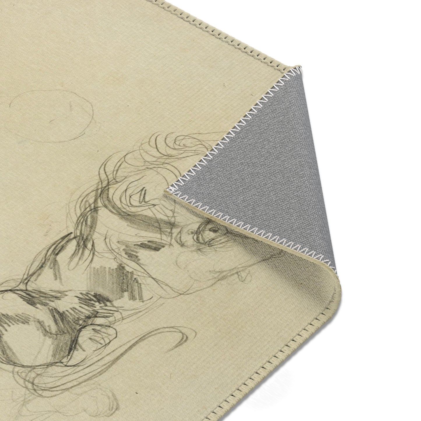 Eugène Delacroix - Studies of Lions | Area Rug