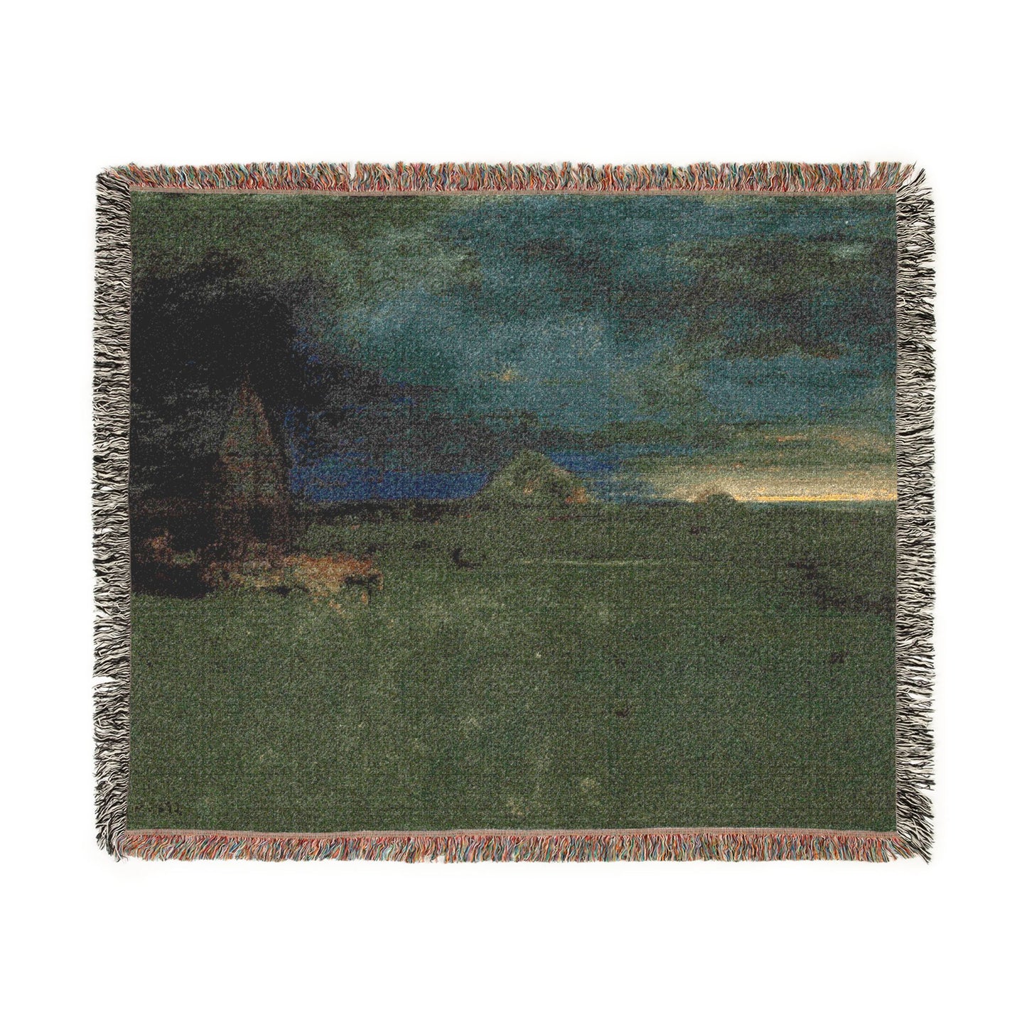 George Inness - The Lonely Farm, Nantucket | Woven Tapestry Blanket