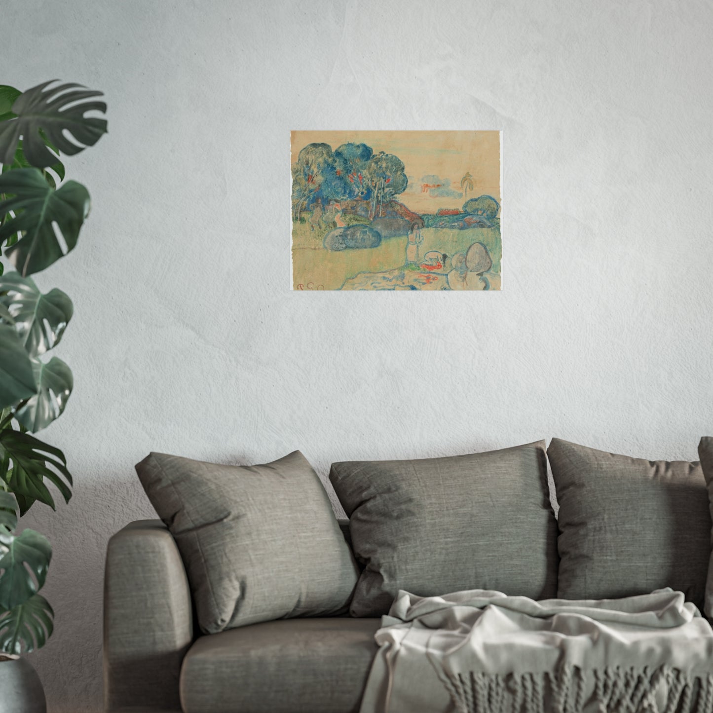 Paul Gauguin - Tahitian Landscape | Fine Art Poster