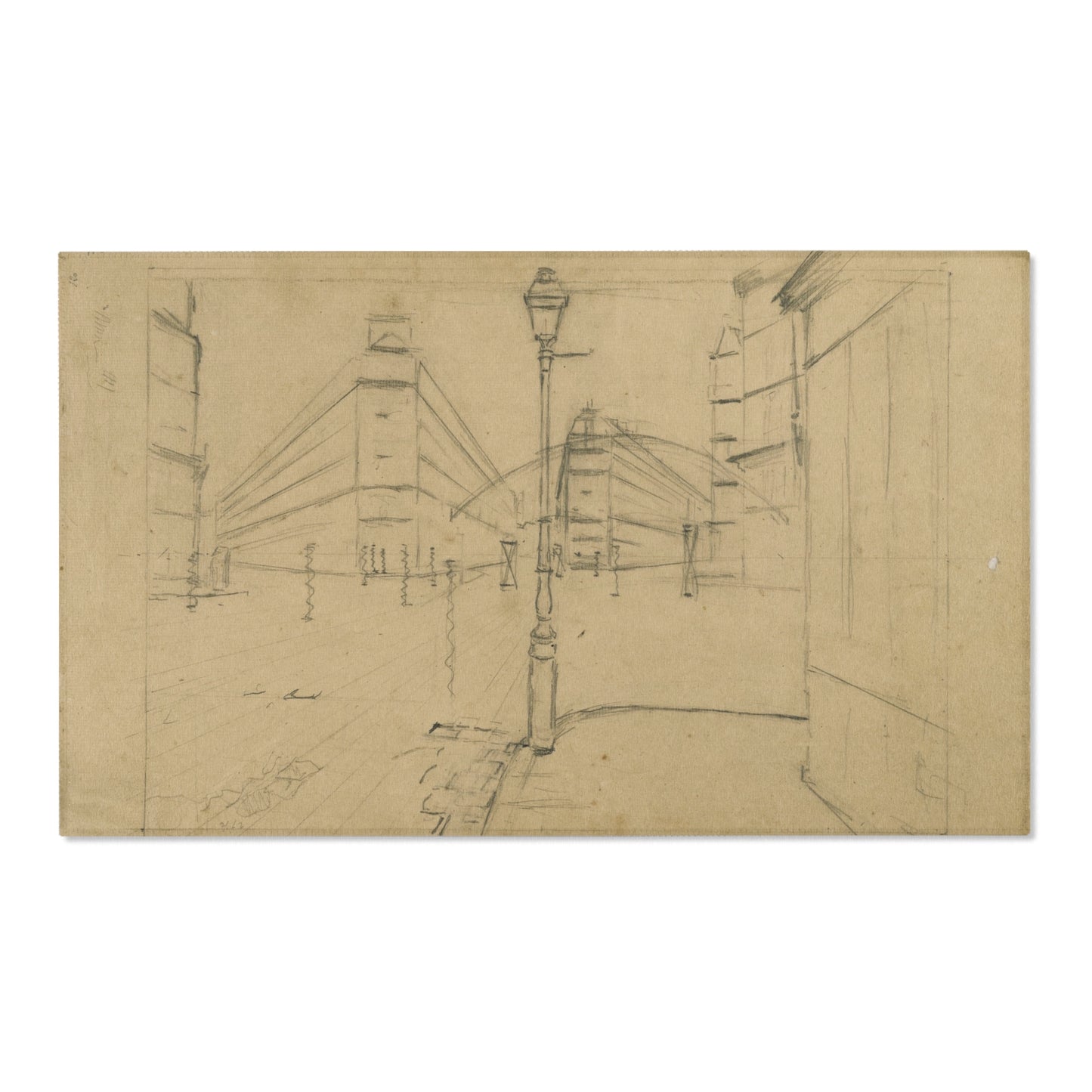 Gustave Caillebotte - Study for Paris Street; Rainy Day | Area Rug