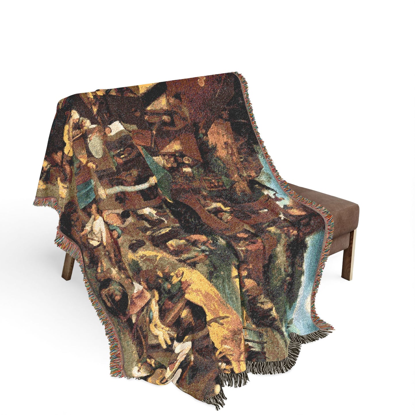 Pieter Brueghel the Elder - The Dutch Proverbs - Google Art Project | Woven Tapestry Blanket